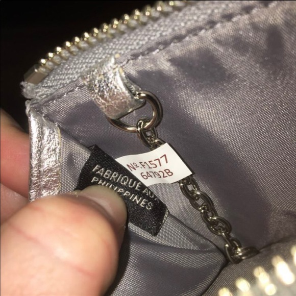 Coach Silver Glitter Card Holder Wallet - Picture 6 of 11